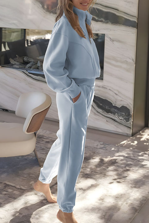 'Mira' Long Sleeve Top and Joggers Set - Celes Fashion